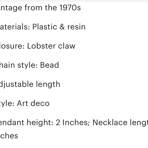 UV reactive retro necklace. Perfect for clubbing. 1970’s - Picture 7 of 7